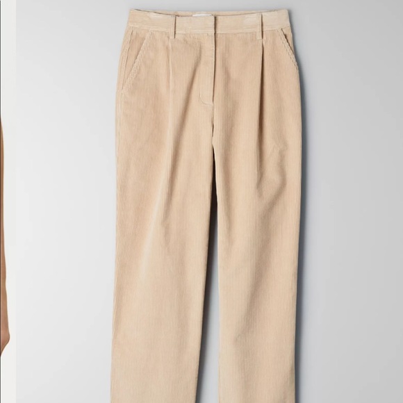 Aritzia Lennox Brown Corduroy Pant Size 8 - Picture 10 of 10